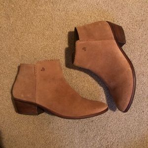 Jack Rogers Bailee Suede Bootie, Oak, 8.5